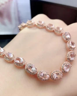 Natural Morganite Classic Bracelet