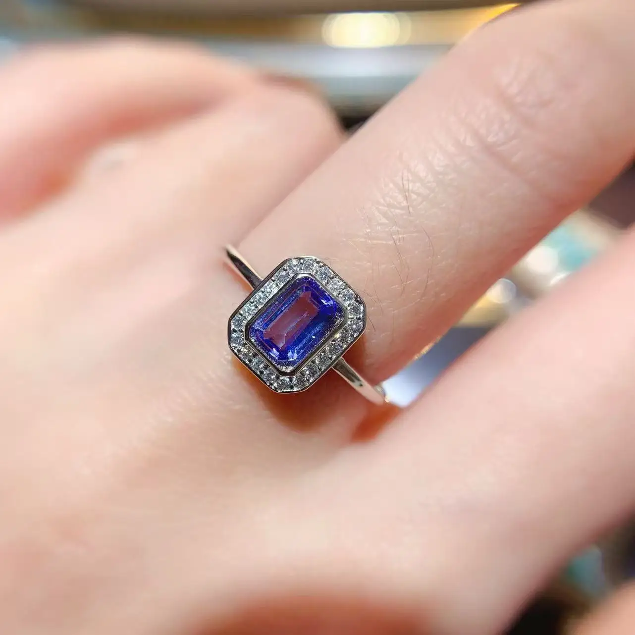Natural Tanzanite Delicate Jewelry Set - view 4