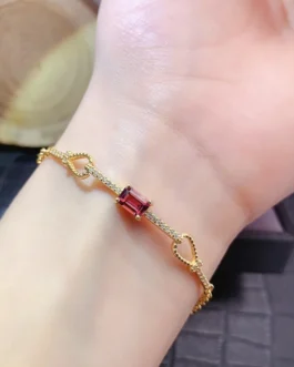Natural Garnet Timeless Bracelet