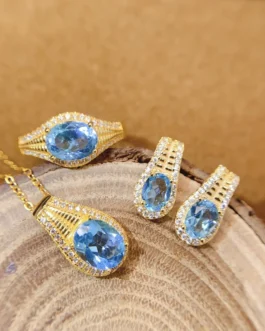 Natural Topaz Timeless Jewelry Set