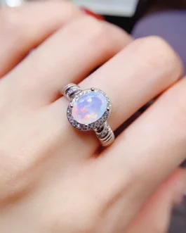 Natural Opal Classic Oval Ring