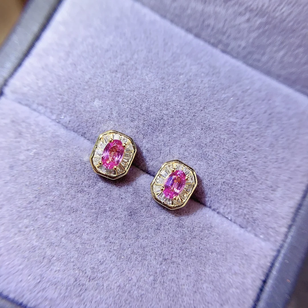 Natural Sapphire Vintage Earrings - view 3
