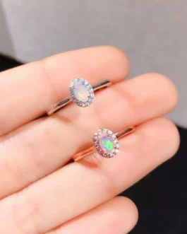 Natural Opal Prong Set Ring