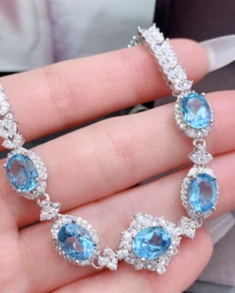Natural Topaz Dainty Bracelet