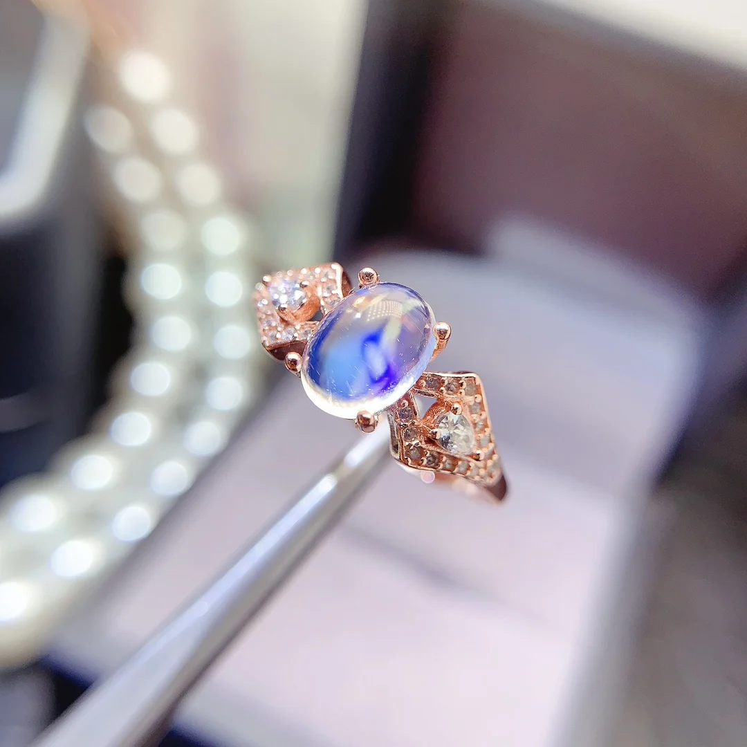 Natural Moonstone Classic Gold Ring - view 1