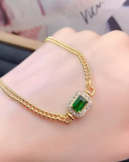 Natural Diopside Vintage Bracelet