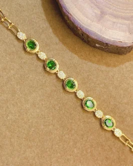 Natural Diopside Elegant Bracelet
