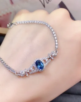 Natural Topaz Oval Bracelet