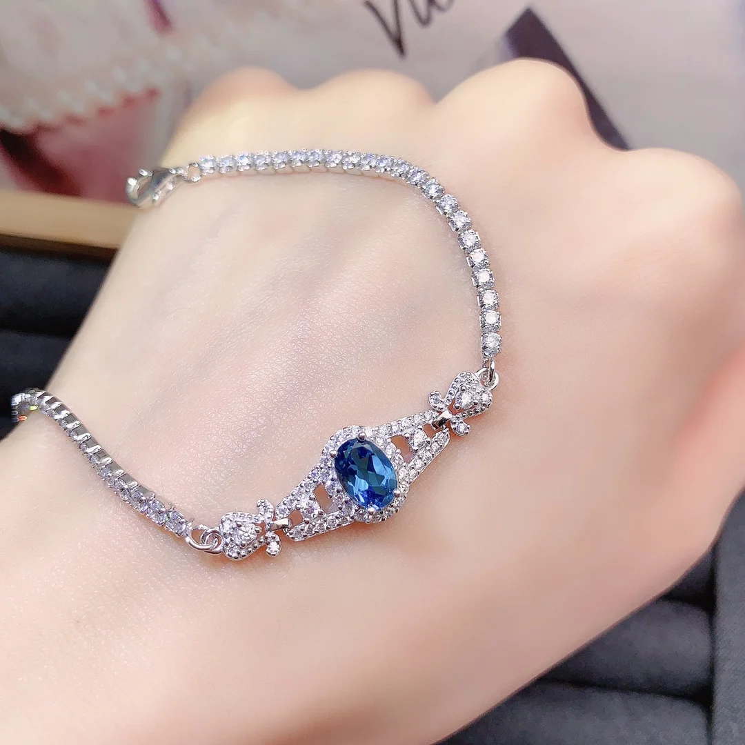 Natural Topaz Oval Bracelet - view 1