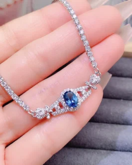 Natural Topaz Oval Bracelet