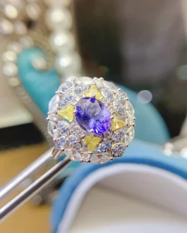 Natural Gemstone Jamaica Style Ring