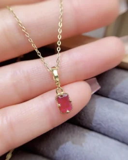 Natural Ruby Petite Pendant