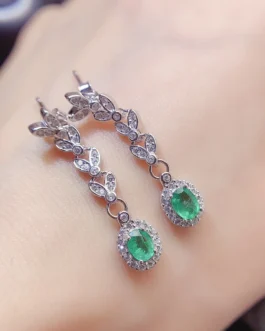Natural Emerald Earrings
