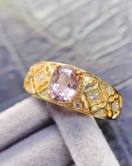 Natural Morganite Bold Oval Ring