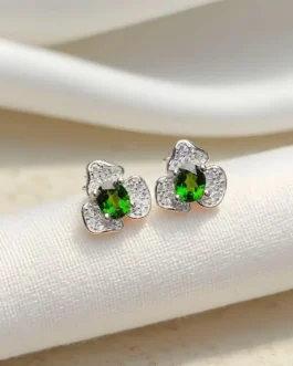 Natural Topaz Wedding Stud Earrings