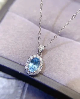 Natural Topaz Teardrop Pendant