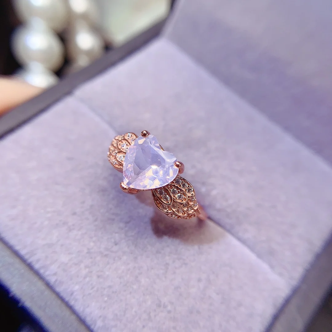 Natural Lavender Luxury Gold Ring - view 6