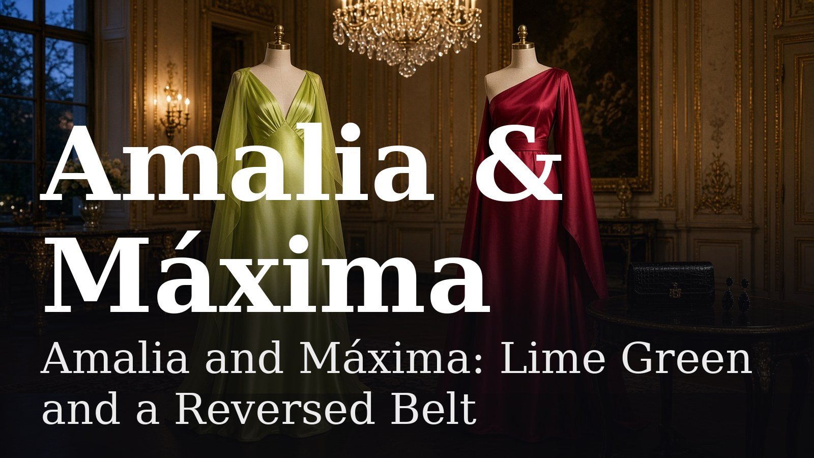 Read more about the article Amalia and Máxima: Lime Green and a Reversed Belt