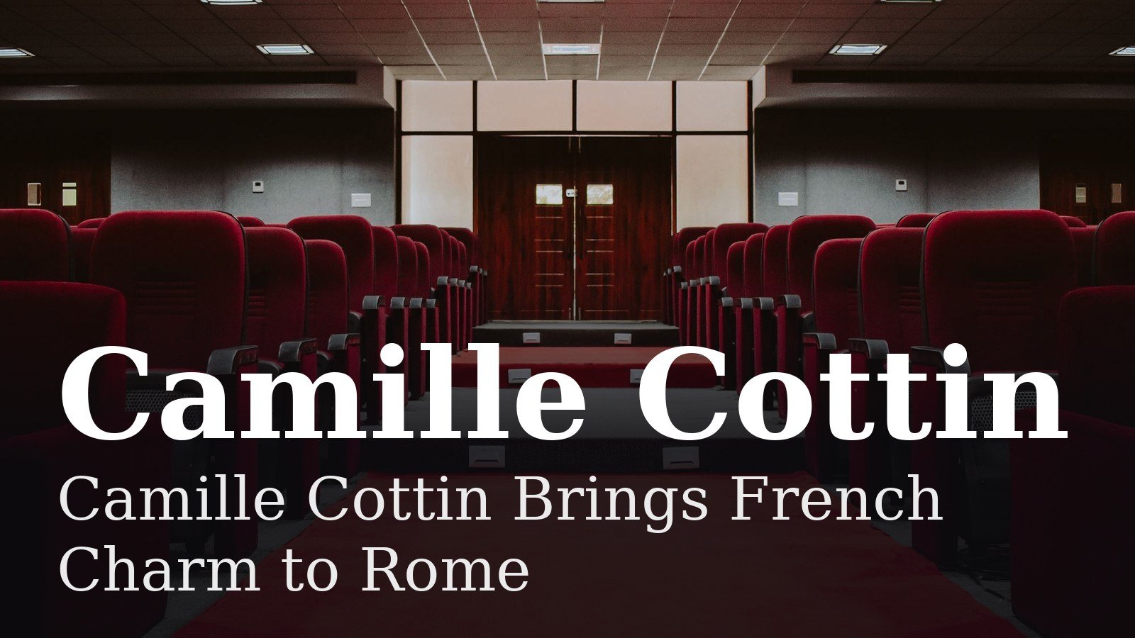 Read more about the article Camille Cottin Brings French Charm to Rome