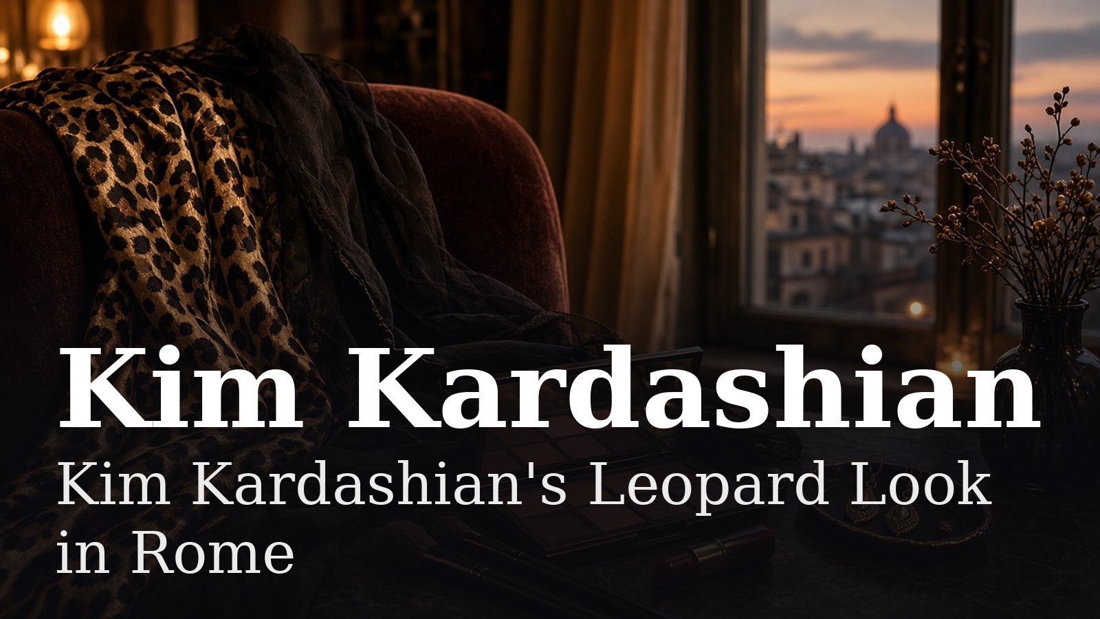 Read more about the article Kim Kardashian’s Leopard Look in Rome