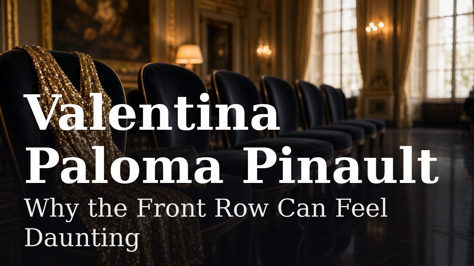 Read more about the article Valentina Paloma Pinault: Why the Front Row Can Feel Daunting