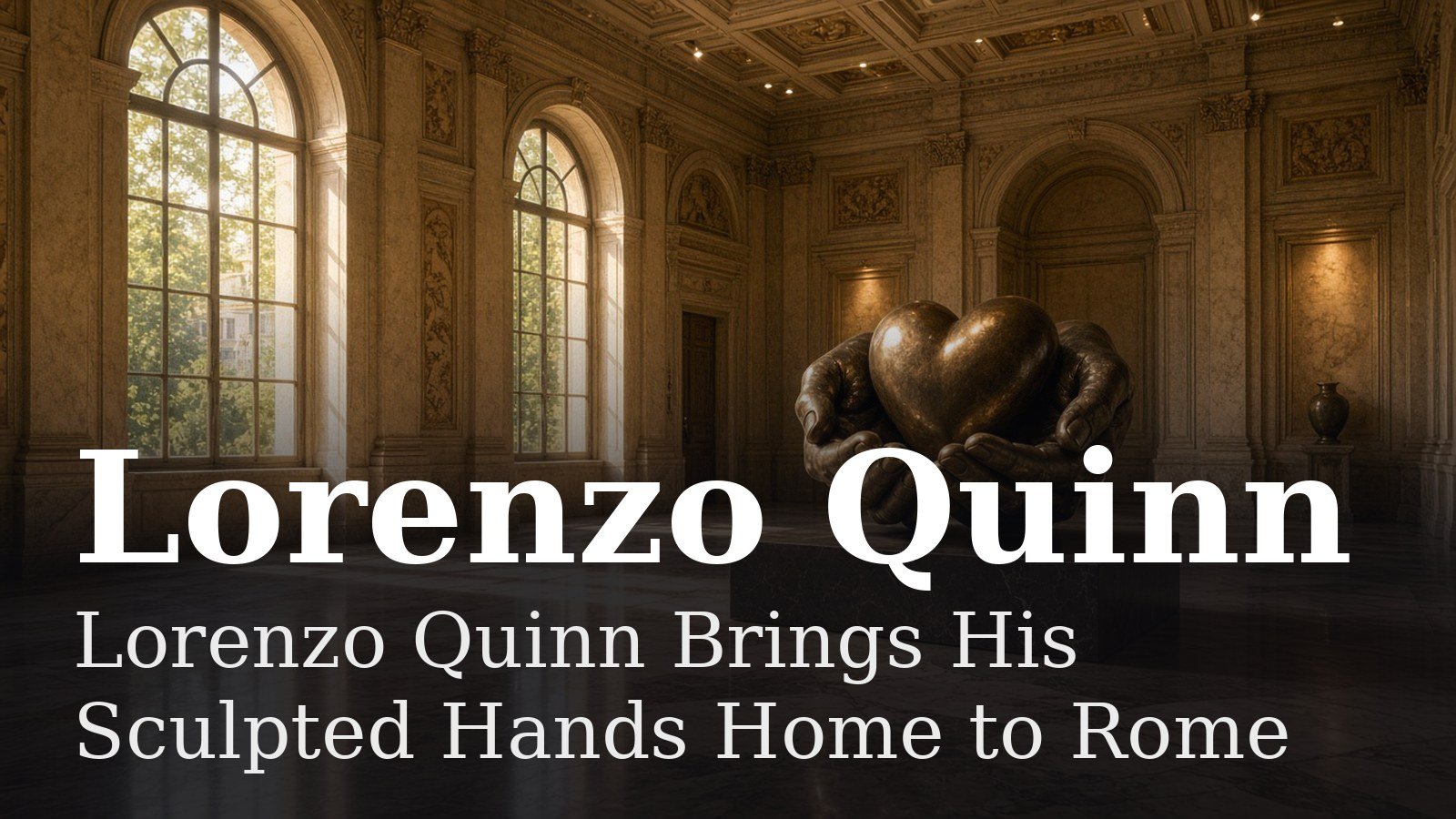 You are currently viewing Lorenzo Quinn Brings His Sculpted Hands Home to Rome