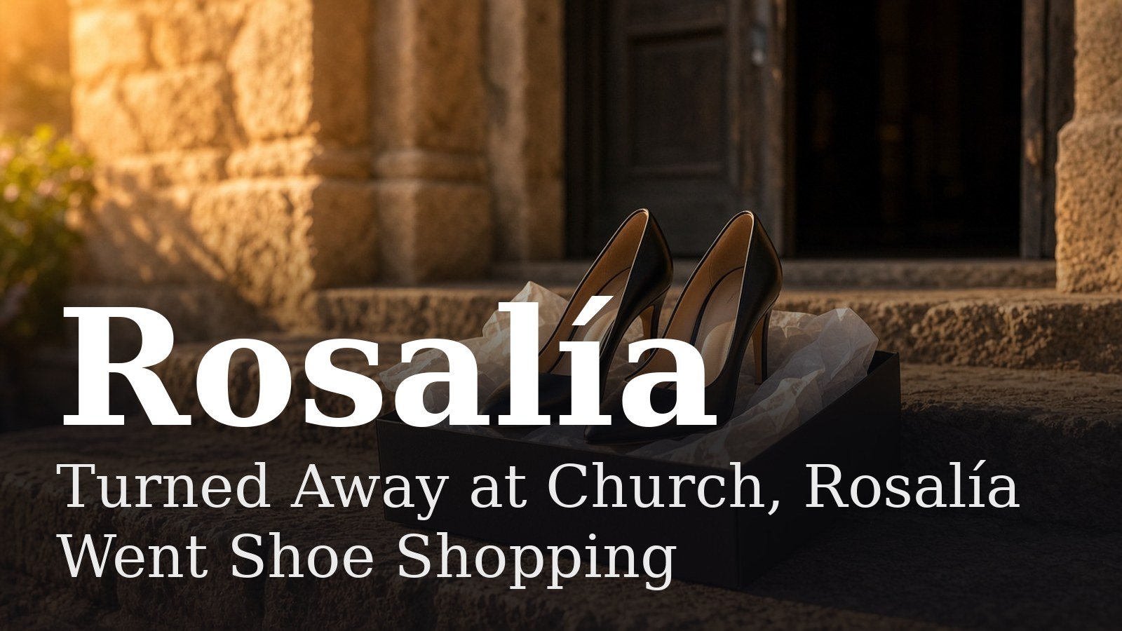 Read more about the article Turned Away at Church, Rosalía Went Shoe Shopping