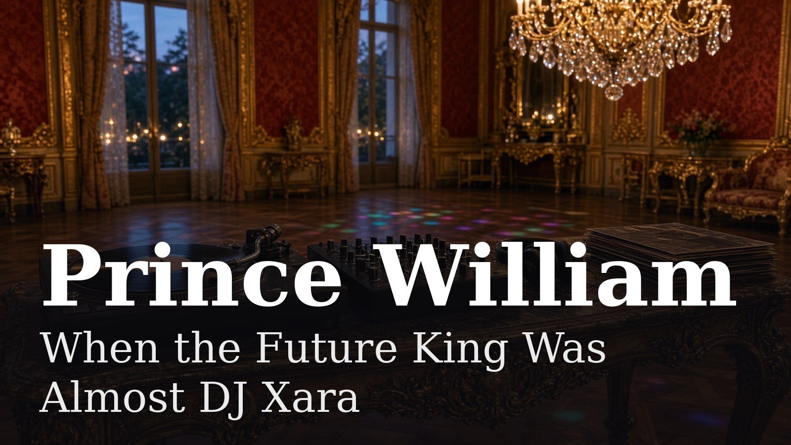 Read more about the article Prince William: When the Future King Was Almost DJ Xara